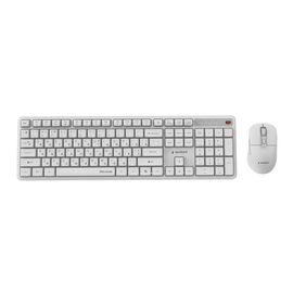 Gembird KBS-WMS-01-W-CYRL Silent key Pro Business wireless desktop set, white, RU layout | Techbox