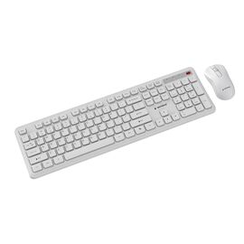 Gembird KBS-WPS-01 Slim Pro Business wireless desktop set, white, US layout | Techbox