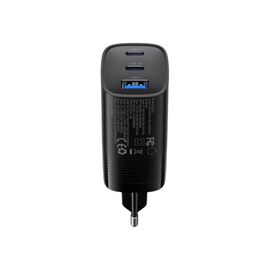 Havit UC20 - GaN 65 W three-port travel charger, black | Techbox