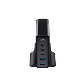 Havit UCLE004 EU - GaN five-port travel charger 140 W, black | Techbox