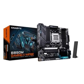 GIGABYTE B850M GAMING X WIFI6E Motherboard - AMD Ryzen 9000 Series CPUs, 10+2+2 Phases Digital VRM, up to 8200MHz DDR5 (OC), 1xPCIe 5.0 + 1xPCIe 4.0 M.2, 2.5LAN, WIFI 6E, USB 3.2 Gen 2 | Techbox