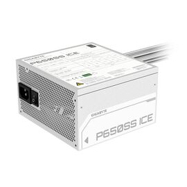 GIGABYTE P650SS ICE Power Supply - PCIe 5.0, 80 PLUS Silver, 120mm Fan, ATX 3.0 compatible, EU Plug | Techbox