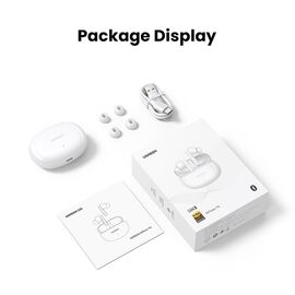 Ugreen HiTune T6 wireless headphones with ANC function + USB-A - USB-C cable - white - Headsets - Speakers & Headphones - Techbox