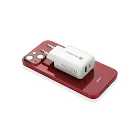 Charger 1 x USB Quick Charge 3.0, 1 x USB-C PD PPS 25W white | Techbox