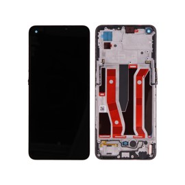 Oppo (4907425)  LCD Touchscreen incl. frame - Black, for model Oppo A94 5G / A95 5G / Reno5 Z - LED Screens - Smartphone LCD - Techbox