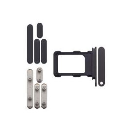 For iPhone/iPad (AP16PM0911B) Keyset + Simcard Tray - Black, For iPhone 16 Pro Max | Techbox