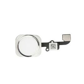 For iPhone/iPad (AP6S012S) Best possible Home Button incl. Flex Cable - Silver, for model iPhone 6S - Buttons & Keys - Smartphone - Techbox