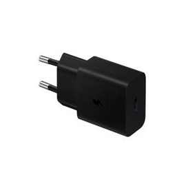 For Samsung accessories (EP-T1510NBEGEU-BULK) Samsung Travel Fast Charger (USB Type-C) 15W - Black (bulk packaging) (**Charger ONLY**)
