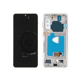 For Galaxy (GH82-27268C-FG3) OLED Touchscreen incl. frame (Compatible soft) - White, For Galaxy S21 Plus; SM-G996 - LED Screens - Smartphone LCD - Techbox