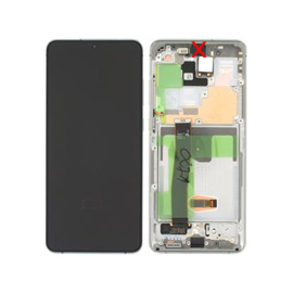 Samsung (GH82-26032C) OLED Touchscreen (excl cam) - Cloud White, Galaxy S20 Ultra; SM-G988B | Techbox