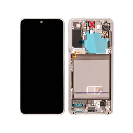 Samsung (GH82-27255C) OLED Touchscreen (excl cam) - Phantom White, Galaxy S21; SM-G991B | Techbox