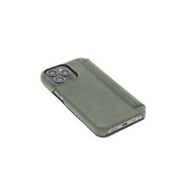 Minim (MM-10338) Minim Book Case - Dark Olive, Apple iPhone 13 Pro | Techbox