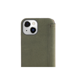 Minim (MM-10386) Minim Book Case - Olive Green, Apple iPhone 14 | Techbox