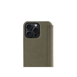 Minim (MM-10442) Minim Book Case - Olive Green, Apple iPhone 15 Pro | Techbox
