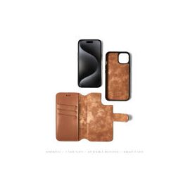 Minim (MM-10456) Minim 2 in 1 Wallet Case - Light Brown, Apple iPhone 15 Plus - Apple Cases - Cases - Techbox