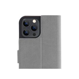 Promiz (PZ-10352) Wallet Case - Light Grey, Apple iPhone 13 Pro Max | Techbox