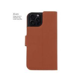Promiz (PZ-10487) Wallet Case - Brown, Apple iPhone 15 | Techbox