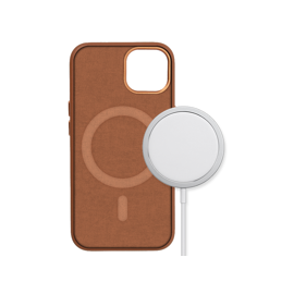 Promiz (PZ-10583) Backcover - Brown, iPhone 15 Plus MagSafe Compatible - Apple Cases - Cases - Techbox