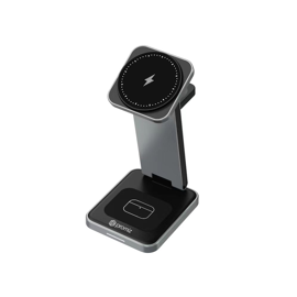 Promiz (PZ-30050) Promiz - 3 in 1 Wireless Charger - 15W (Magsafe compatible) - Foldable