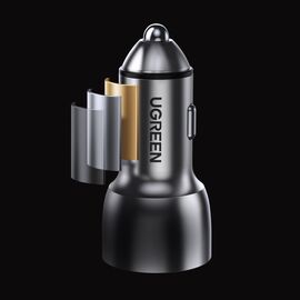 Ugreen Car Charger USB / USB Type C Quick Charge 3.0 Power Delivery 36W 3A Gray (CD213 60980) | Techbox