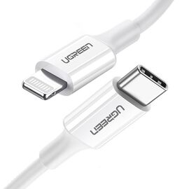 Ugreen US171 Lightning - USB-C MFi PD cable 20W 480Mb/s 1m - white | Techbox