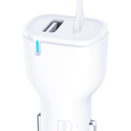 3mk Car Charger 20W PD3.0 QC 3.0 USB 1A1C - White