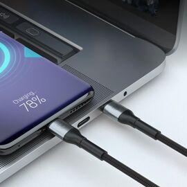 3mk Hyper Cable N-SERIES USB-C / USB-C 50cm PD 3.0 QC 3.0 20V/3A 60W - black