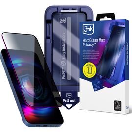 9H tempered glass with 3mk HardGlass Max Privacy filter for iPhone 16 Pro/17