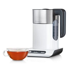 Bosch TWK8611P electric kettle 1.5 L 2400 W Anthracite, Stainless steel, White - Kettles - Coffee & Beverages - Techbox
