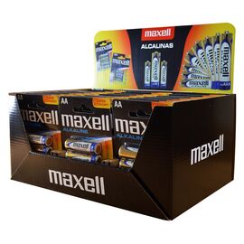 Maxell Alkaline LR6 AA 4-pack Display (30 blister packs/120 batteries) - Batteries & Chargers - Consumables - Techbox