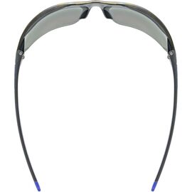 UVEX Equate cycling glasses, black/blue matt/mirror blue | Techbox