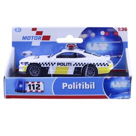 Motor 112 - Danish police car with pullback, die-cast 11cm 1:36 (I-5010042A) / Toys