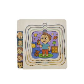 Kinder and Kids - Layer Layer Puzzle, Boys' Life (K50591) / Toys