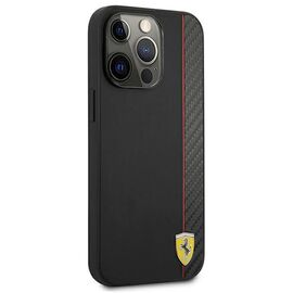 Ferrari FESAXHCP13XBK iPhone 13 Pro Max 6,7" czarny/black hardcase On Track Carbon Stripe | Techbox