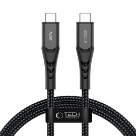 Tech-Protect Ultraboost UB11T USB-C / USB-C PD 100W / QC3.0 Cable 100 cm - Black