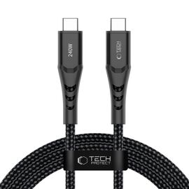 Tech-Protect Ultraboost UB11T USB-C / USB-C PD 240W / QC3.0 Cable 200 cm - Black