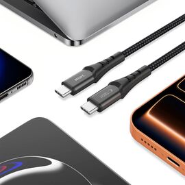 Tech-Protect Ultraboost UB11T USB-C / USB-C PD 240W / QC3.0 Cable 200 cm - Black