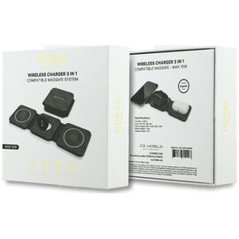 Ładowarka indukcyjna Guess 4G 3w1 15W MagSafe - czarna