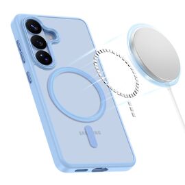 Tech-Protect Magmat MagSafe Case for Samsung Galaxy S26 - Matte Blue