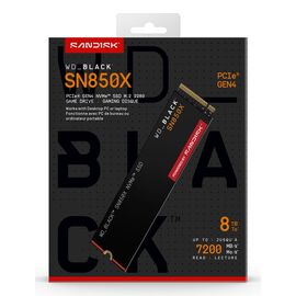 Western Digital Black WD_BLACK™ SN850X NVMe™ SSD POWERED BY SANDISK 8 TB | Techbox