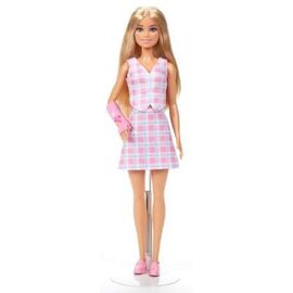 Barbie - Fashionista Doll Pink Plaid Blonde wCast (JJN56) / Toys