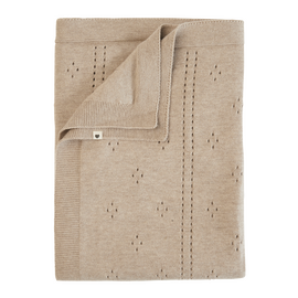 BIBS - Knitted Blanket Pointelle - Vanilla - 70x100cm / Baby and Children