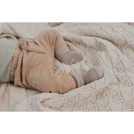 BIBS - Knitted Blanket Pointelle - Vanilla - 70x100cm / Baby and Children