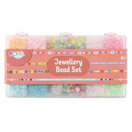 JOYA - Jewellery Set, 5 diff. beads & transparent thread (981091) / Toys
