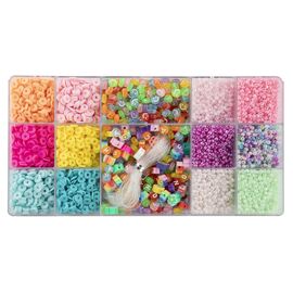 JOYA - Jewellery Set, 5 diff. beads & transparent thread (981091) / Toys