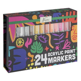 Nassau - Acrylic Paint Brush Markers, 24 Pcs (AR017001) / Toys