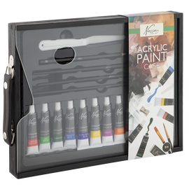 Nassau - Black Wooden Case With Carry Handle Acrylic Set, 21 Pcs (AR099503) / Toys