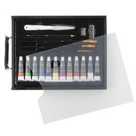 Nassau - Black Wooden Case With Carry Handle Acrylic Set, 21 Pcs (AR099503) / Toys