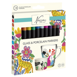 Nassau - Glass & Porcelain Markers 12pcs (AR0139) / Toys