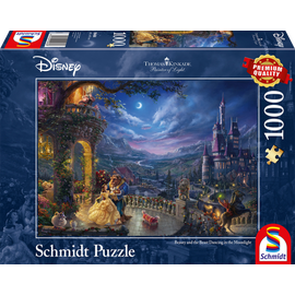 Schmidt - Thomas Kinkade: Disney - The Beauty and the Beast Dancing in the Moonlight (1000 pieces) (SCH4848) / Toys